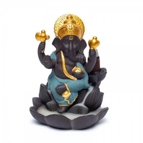 Ganesha tagasipööratud veejooksu efektiga suitsupulga hoidja