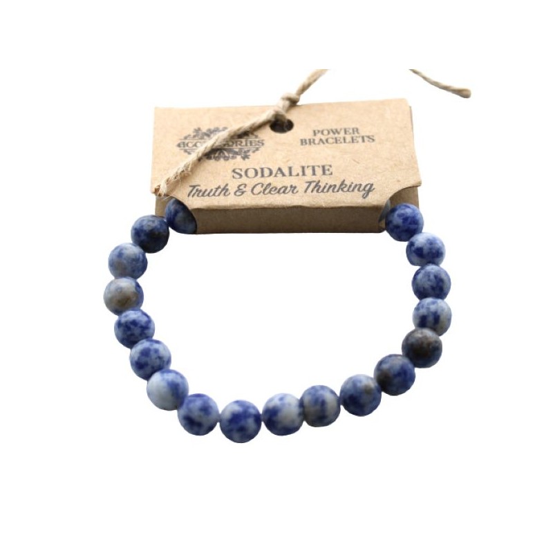 Sodalite energy bracelet for right and clear thinking