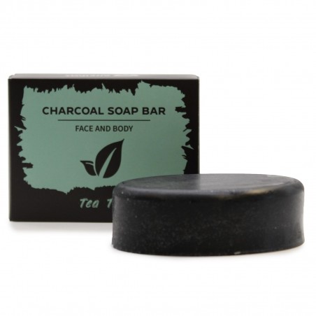 Charcoal soap with tea tree, Ancient, 85g