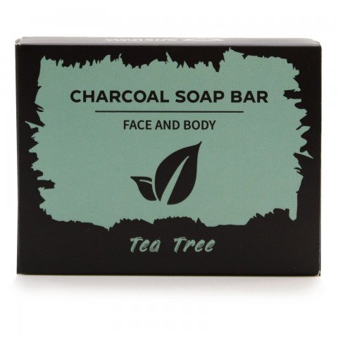 Charcoal soap with tea tree, Ancient, 85g