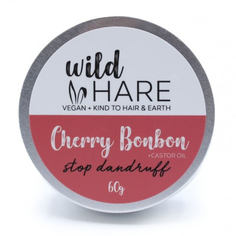 Kõva šampoon ketendavatele juustele Cherry Bonbon, Wild Hare, 60g