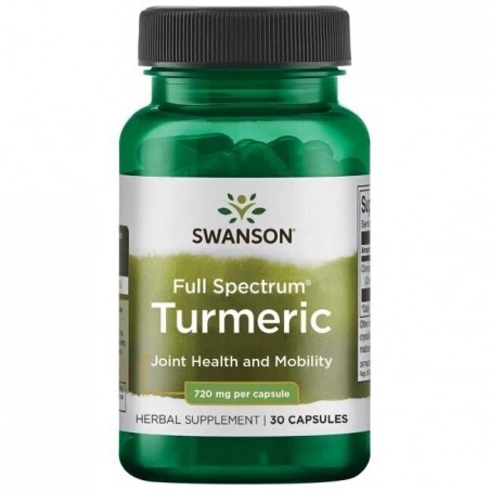 Turmeric, Swanson, 720 mg, 30 capsules