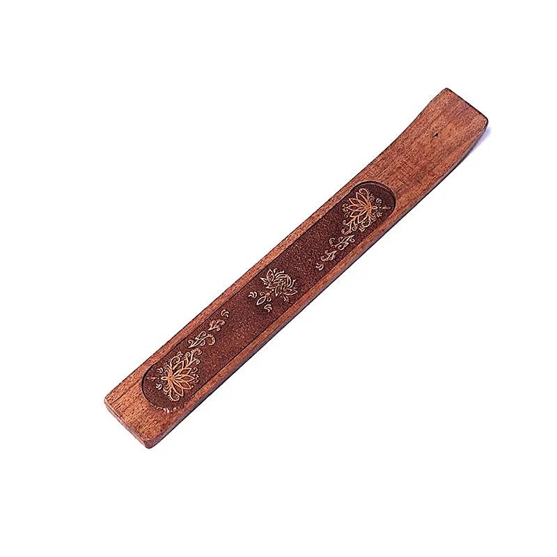 Lotus wooden incense stick holder