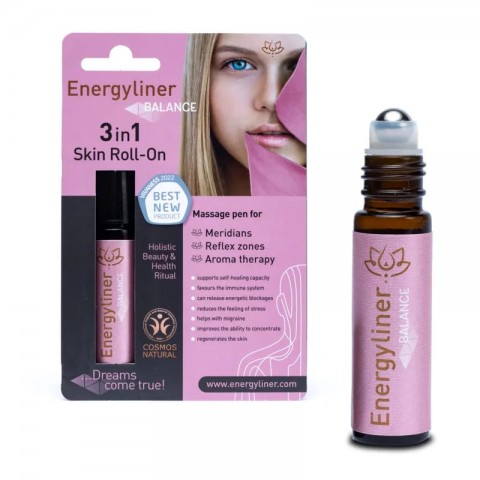 Ayurveda massaažipalliga naha aromatiseerija Balance Skin Roll-On, Energyliner, 10 ml