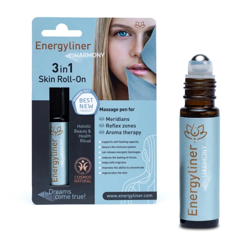 Ayurveda massaažipalliga naha aromatiseerija Harmony Skin Roll-On, Energyliner, 10 ml