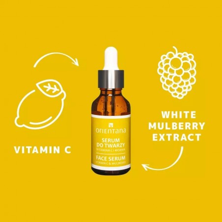 Facial serum Vitamin C & Mulberry, Orientana, 30ml