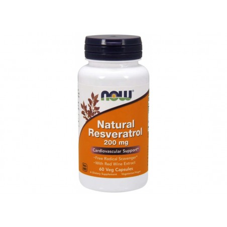 Resveratrol, NOW, 200 mg, 60 capsules