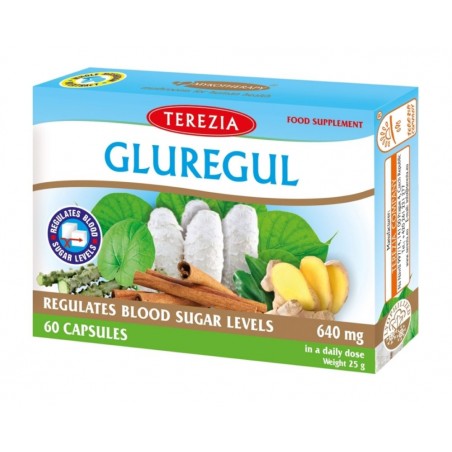 Sugar support food supplement Gluregul, Terezia, 60 capsules
