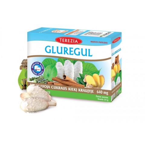 Suhkru toetav toidulisand Gluregul, Terezia, 60 kapslit
