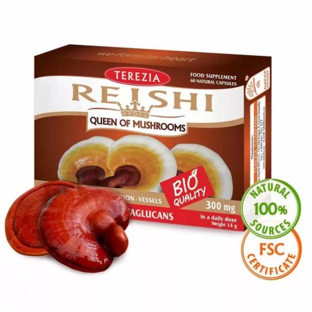 Reishi seen 100% Bio, Terezia, 60 kapslit