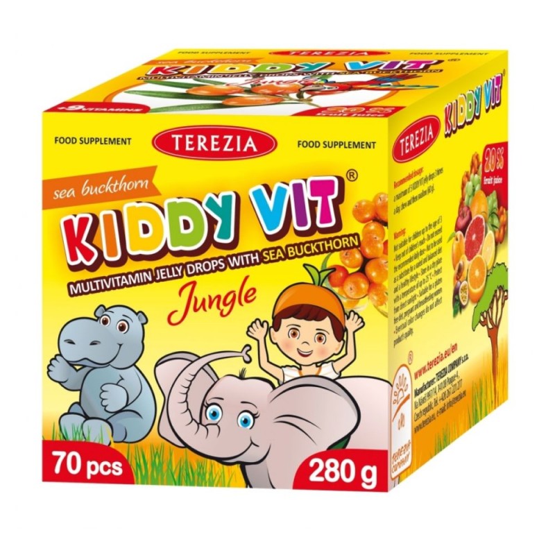 Multivitamiinid lastele Astelpaju kummikud Jungle World, Terezia, 70 tk.