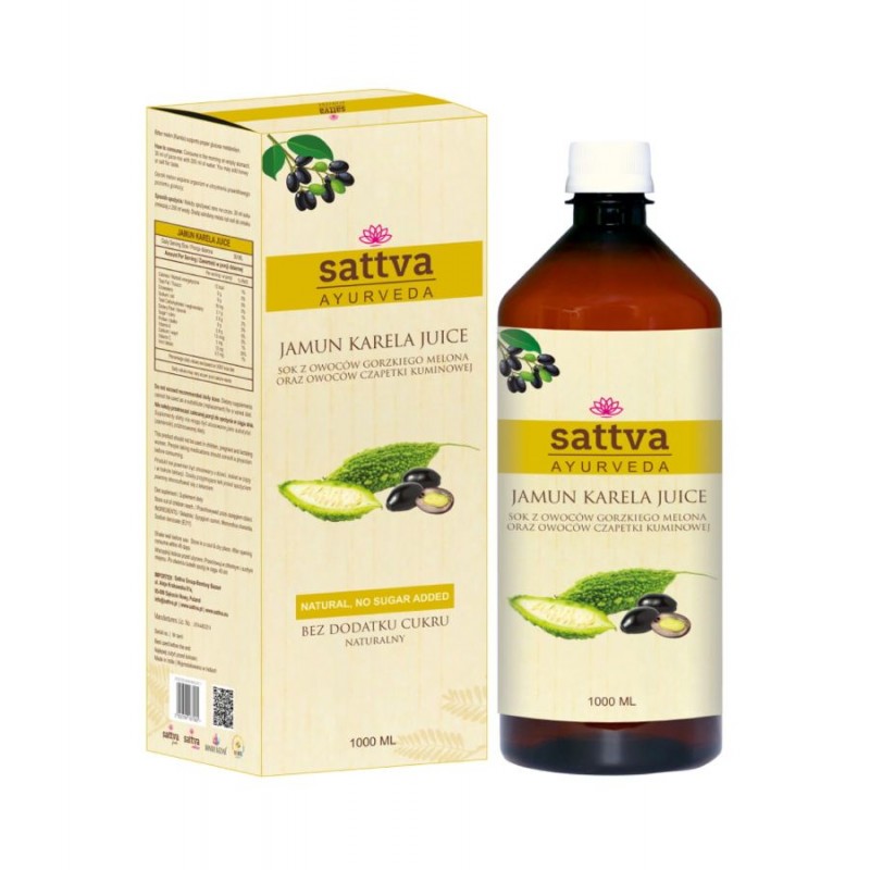 Сок из джамуна и карелы, Sattva Ayurveda, 1 л