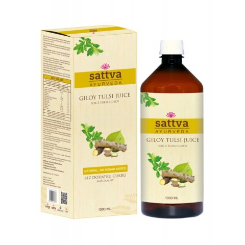 Giloy and Tulsi juice, Sattva Ayurveda, 1l