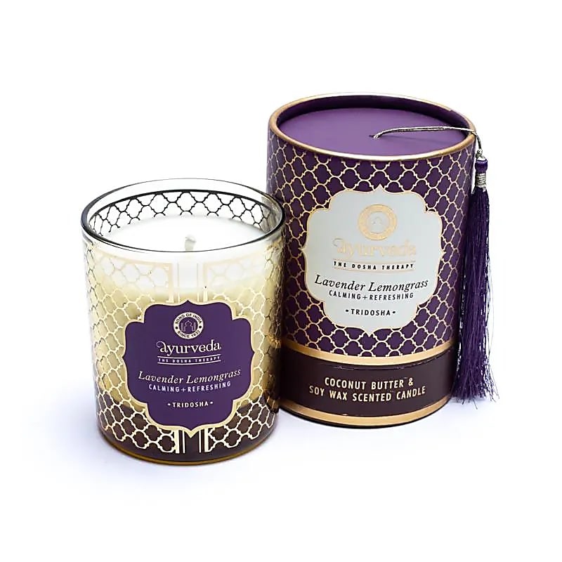 Ayurveda lõhnaküünal Tridosha Lavender Lemongrass, 200g