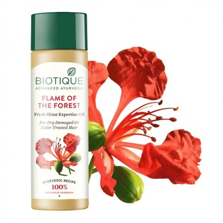 Flame Of The Forest Tugevdav juukseõli, Biotique, 120 ml