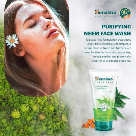 Очищающее средство для лица Neem, Himalaya, 150 мл