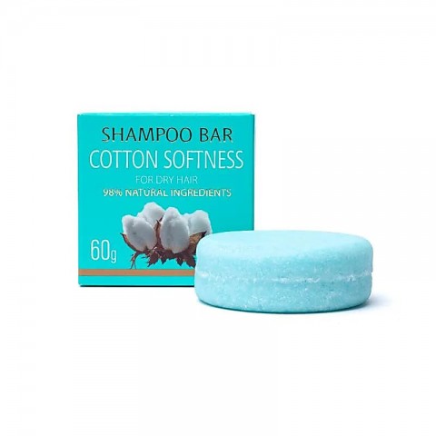 Looduslik kõva šampoon Cotton Softness, Saules Fabrika, 60g