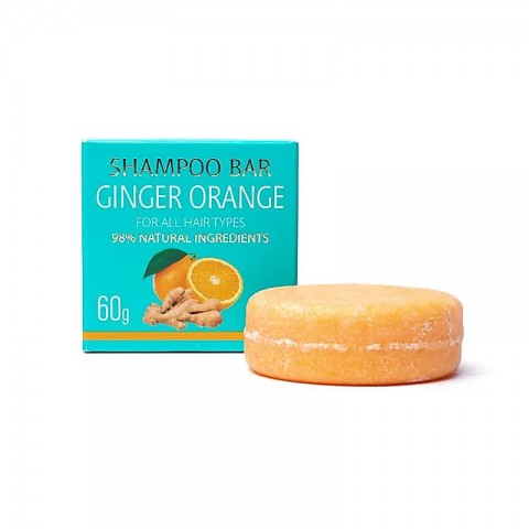 Looduslik tahke šampoon ingveri apelsin, Saules Fabrika, 60g