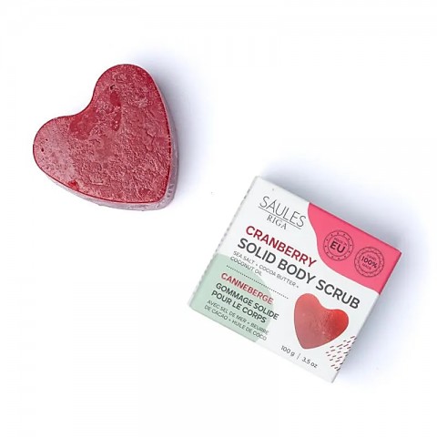 Natural exfoliating soap Cranberry, Saules Fabrika, 100g