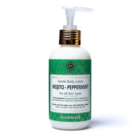 Handmade body lotion Mojito Peppermint, Saules Fabrika, 200ml