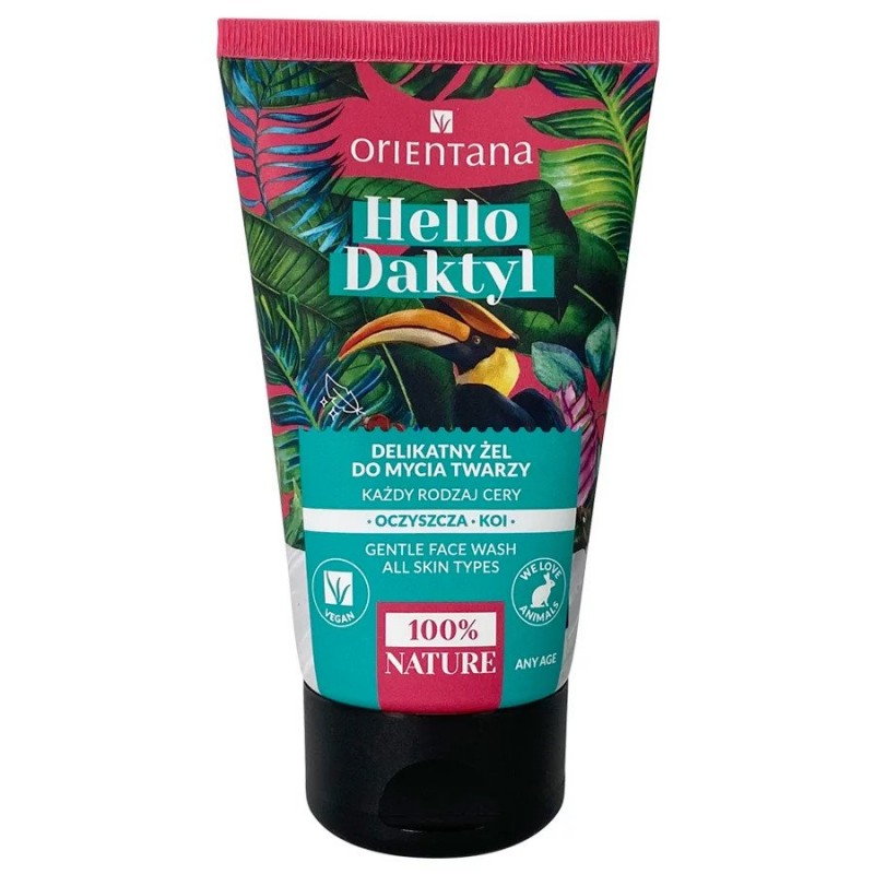 Õrn igapäevane näopuhastusgeel Hello Daktyl, Orientana, 125ml