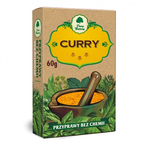 Maitsesegu Curry, jahvatatud, Dary Natury, 60g