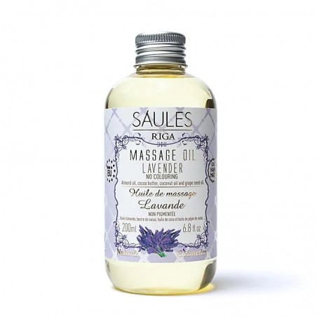 Natural body massage oil Lavender, Saules Fabrika, 200ml