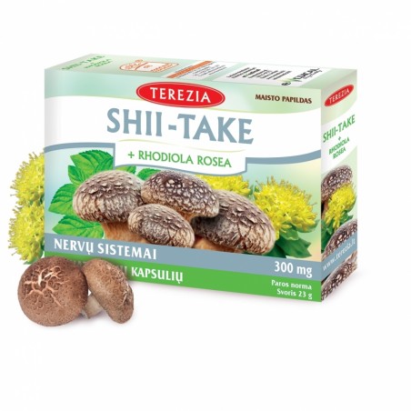 Shiitake seen koos rodioolaga, Terezia, 60 kapslit