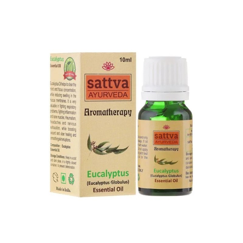 Eukalüpti eeterlik õli Eucalyptus, Sattva Ayurveda, 10ml