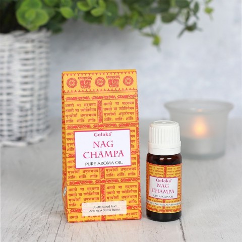 Nag Champa puhas aromaatne õli, Goloka, 10ml