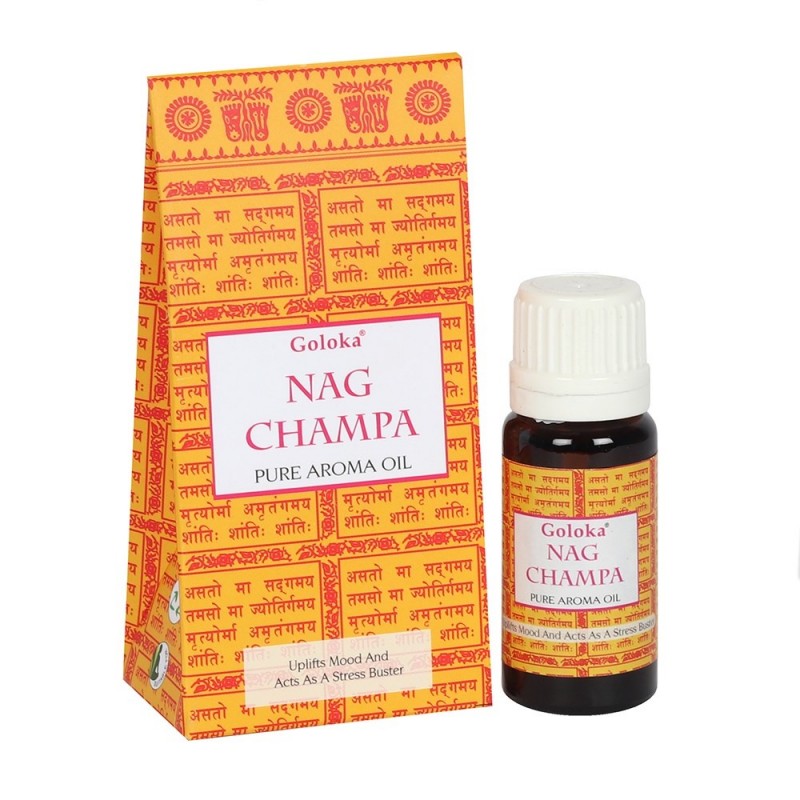 Nag Champa puhas aromaatne õli, Goloka, 10ml