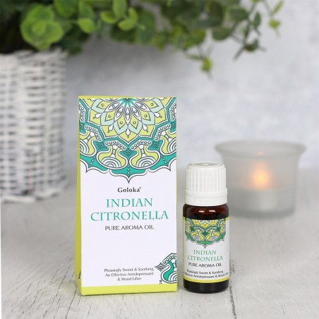 India tsitronella puhas aromaatne õli, Goloka, 10ml