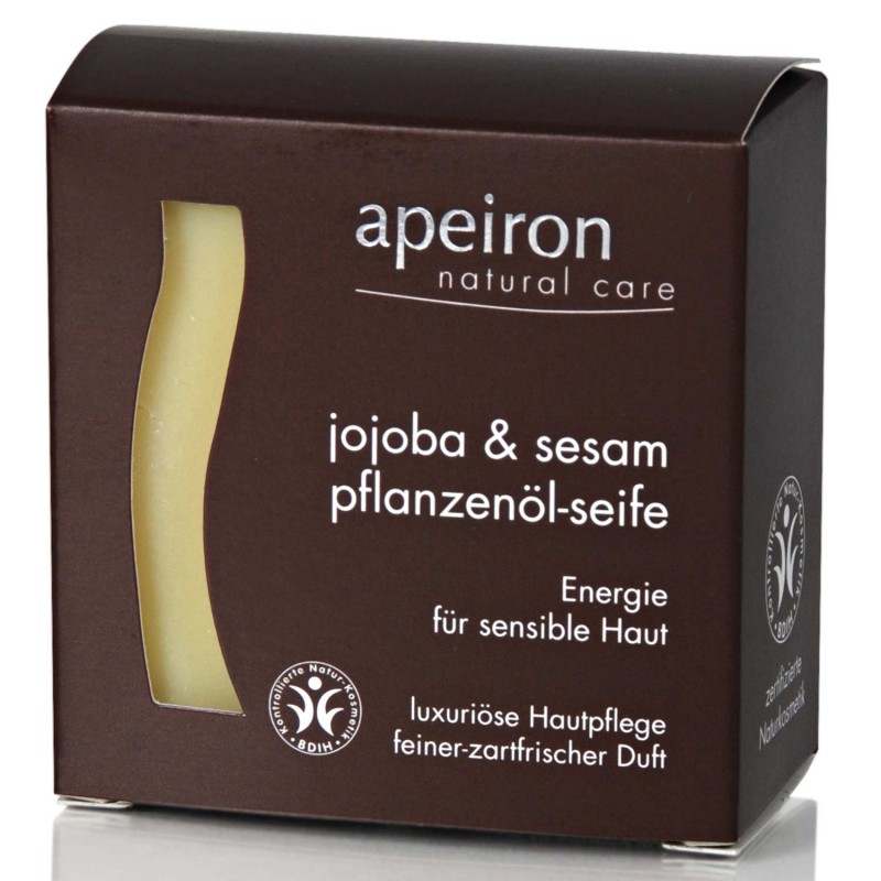 Taimne keha ja juuste seep Jojoba & Seesam, Auromere Apeiron, 100 g