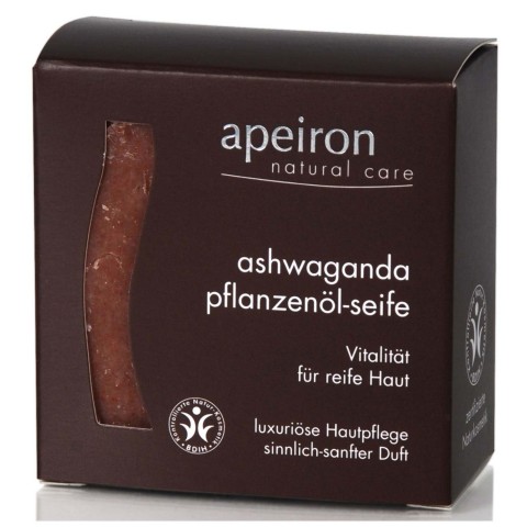 Травяное масляное мыло Ашваганда, Apeiron, 100 г