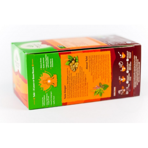 Ayurveda tee Tulsi ingver, Organic India, 25 pakki