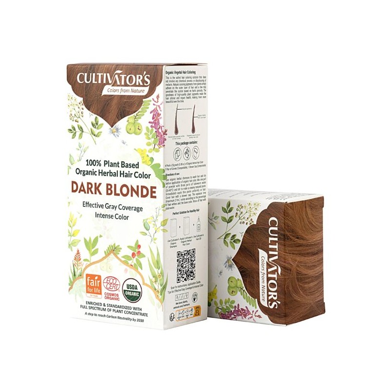 Растительная краска для русых волос Dark Blonde, Cultivator's, 100г