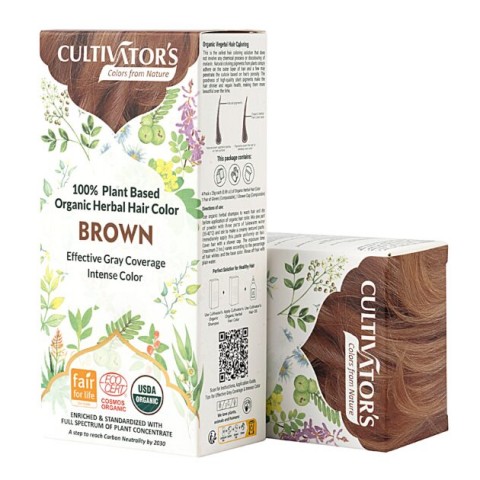 Taimne pruun juuksevärv Brown, Cultivator's, 100g