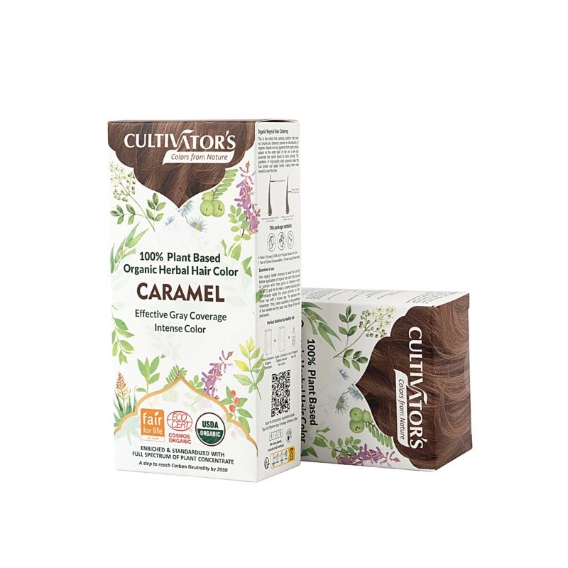 Растительная карамельная краска для волос Caramel, Сultivator's, 100 г