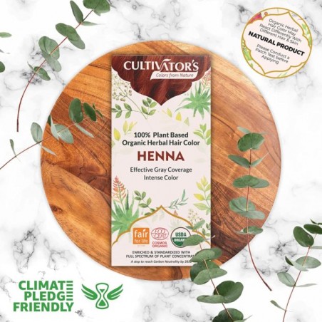 Растительная рыжая краска для волос Henna, Cultivator's, 100г