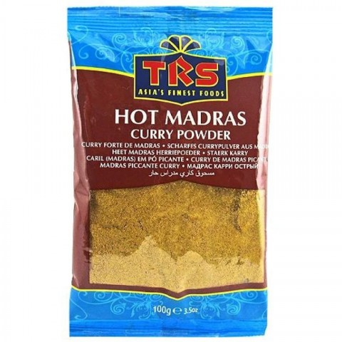 Vürtsikas karrisegu Hot Madras Curry, jahvatatud, TRS, 100g