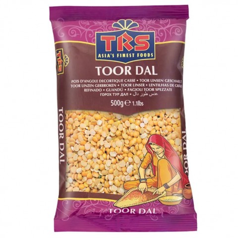 Purustatud kollased läätsed Toor Dal, TRS, 500g