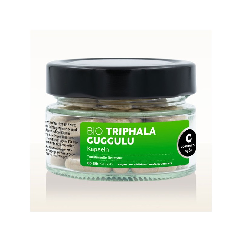 Food supplement Triphala Guggulu, Cosmoveda, 80 capsules