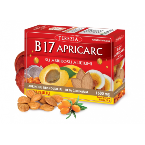 Vitamin B17 Apricark with apricot oil, Terezia, 60 capsules