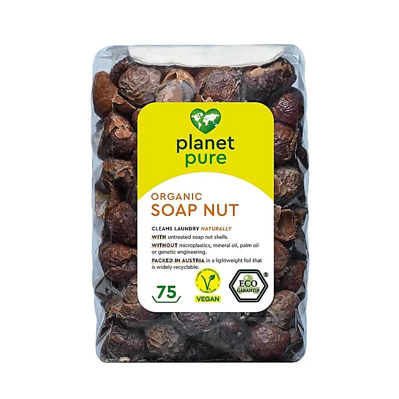 Мыльные орехи для стирки белья Soap Nuts, гипоаллергенные, Planet Pure, 300г