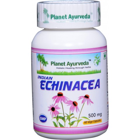 Toidulisand India Echinacea, Planet Ayurveda, 60 kapslit