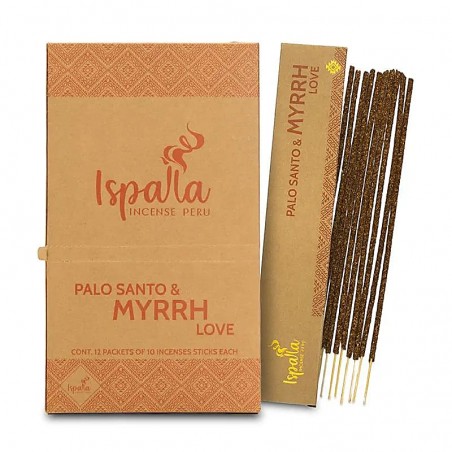 Палочки для благовоний Palo Santo Мирра Любовь, Ispalla, 10 шт.