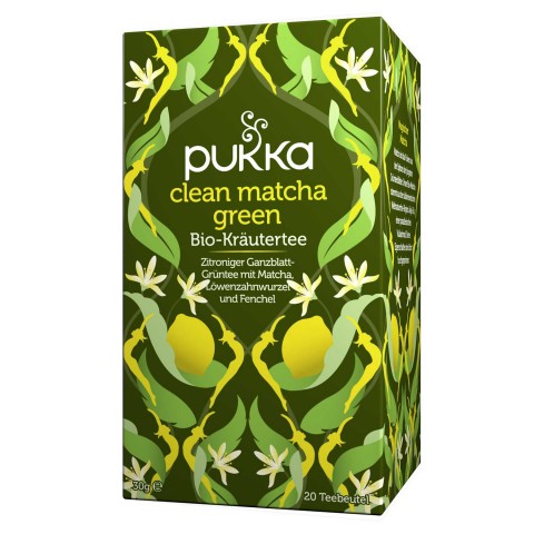 Green tea Clean Matcha, Pukka, 20 packets