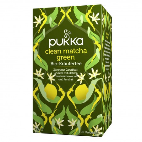 Roheline tee Clean Matcha, Pukka, 20 pakki