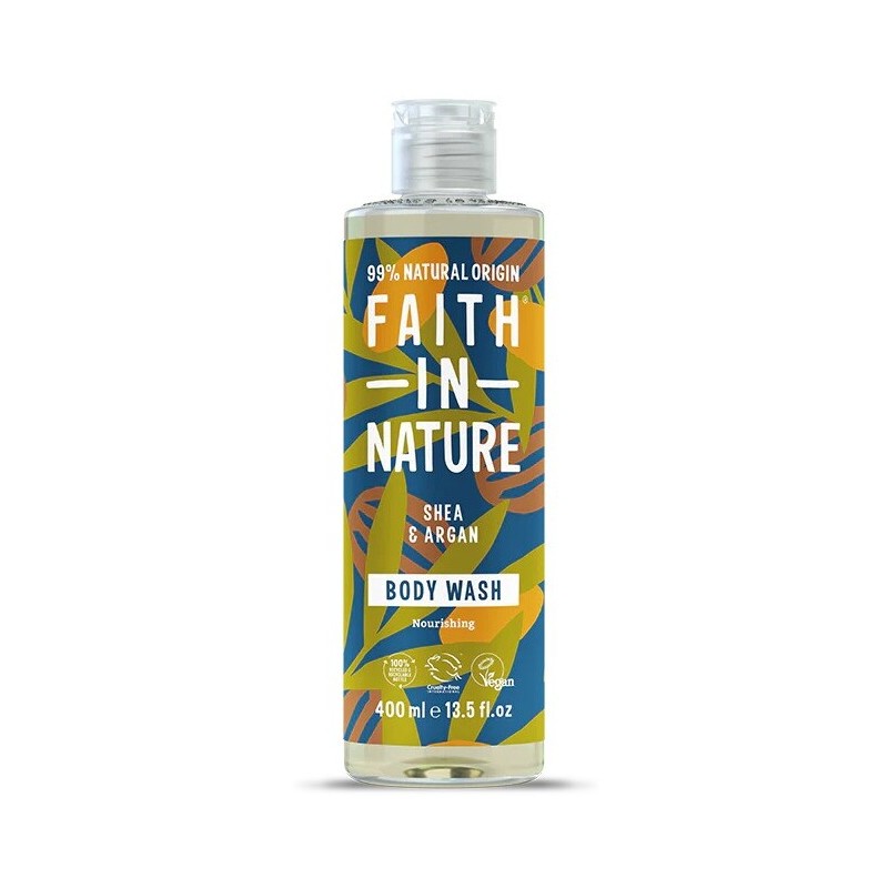 Dušigeel sheavõi ja argaaniaõliga, Faith In Nature, 400ml