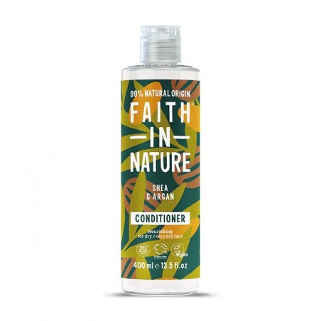 Кондиционер для волос с маслом ши и аргановым маслом, Faith In Nature, 400 мл
